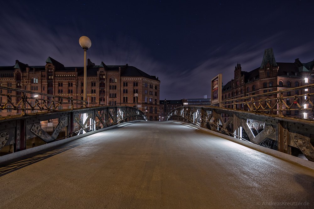 Jungfernbrücke in der Hamburger Speicherstadt