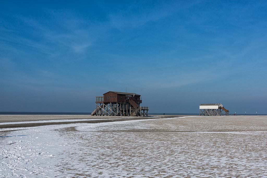 Pfahlbauten in Sankt Peter-Ording