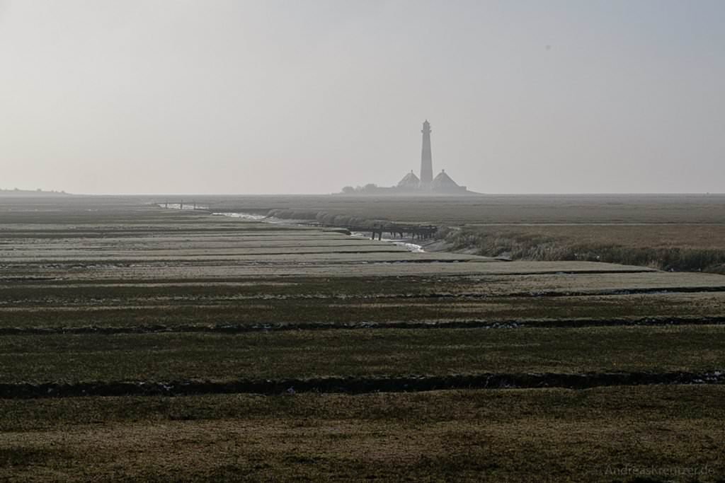 Westerhever Leuchtturm und Salzwiesen