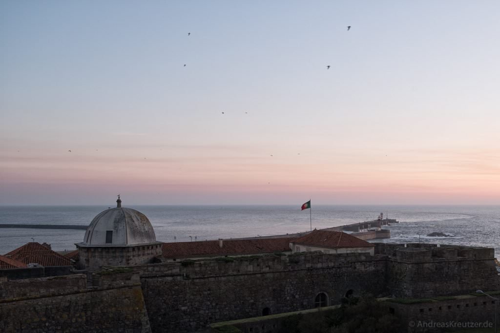 Sonnenuntergang am Foz do Douro