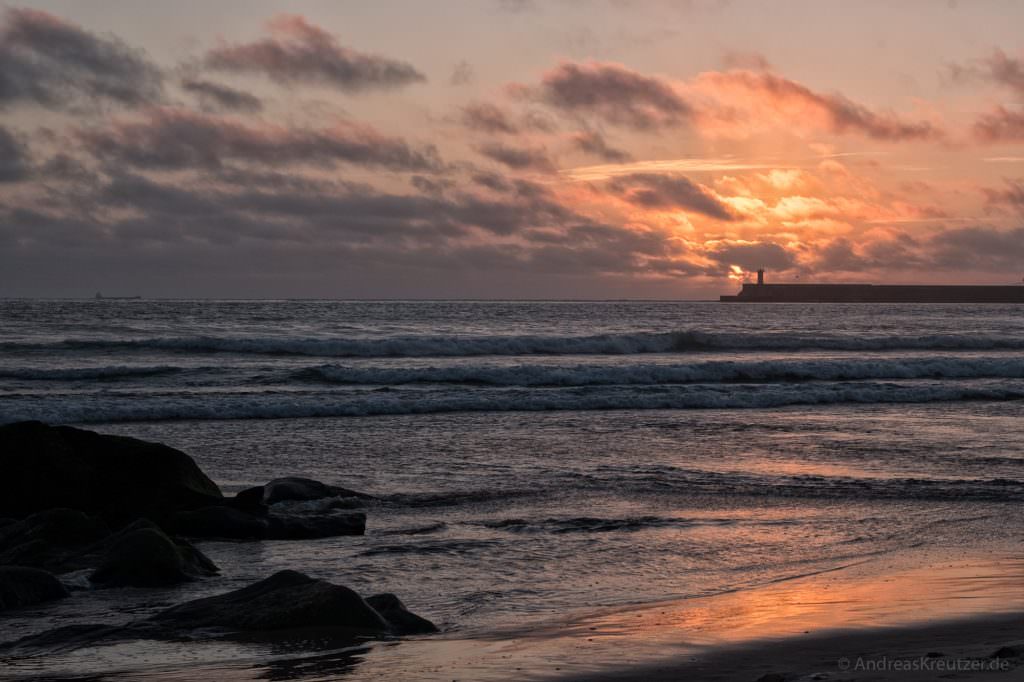 Sonnenuntergang in Matosinhos