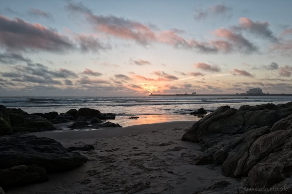 Sonnenuntergang in Matosinhos