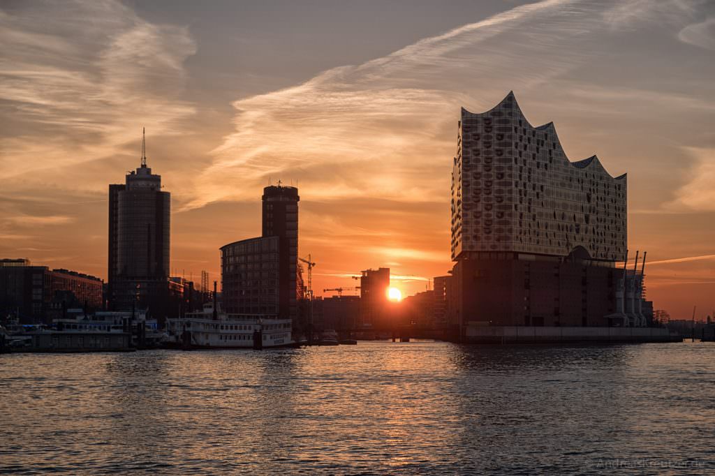 Sonnenaufgang in der HafenCity