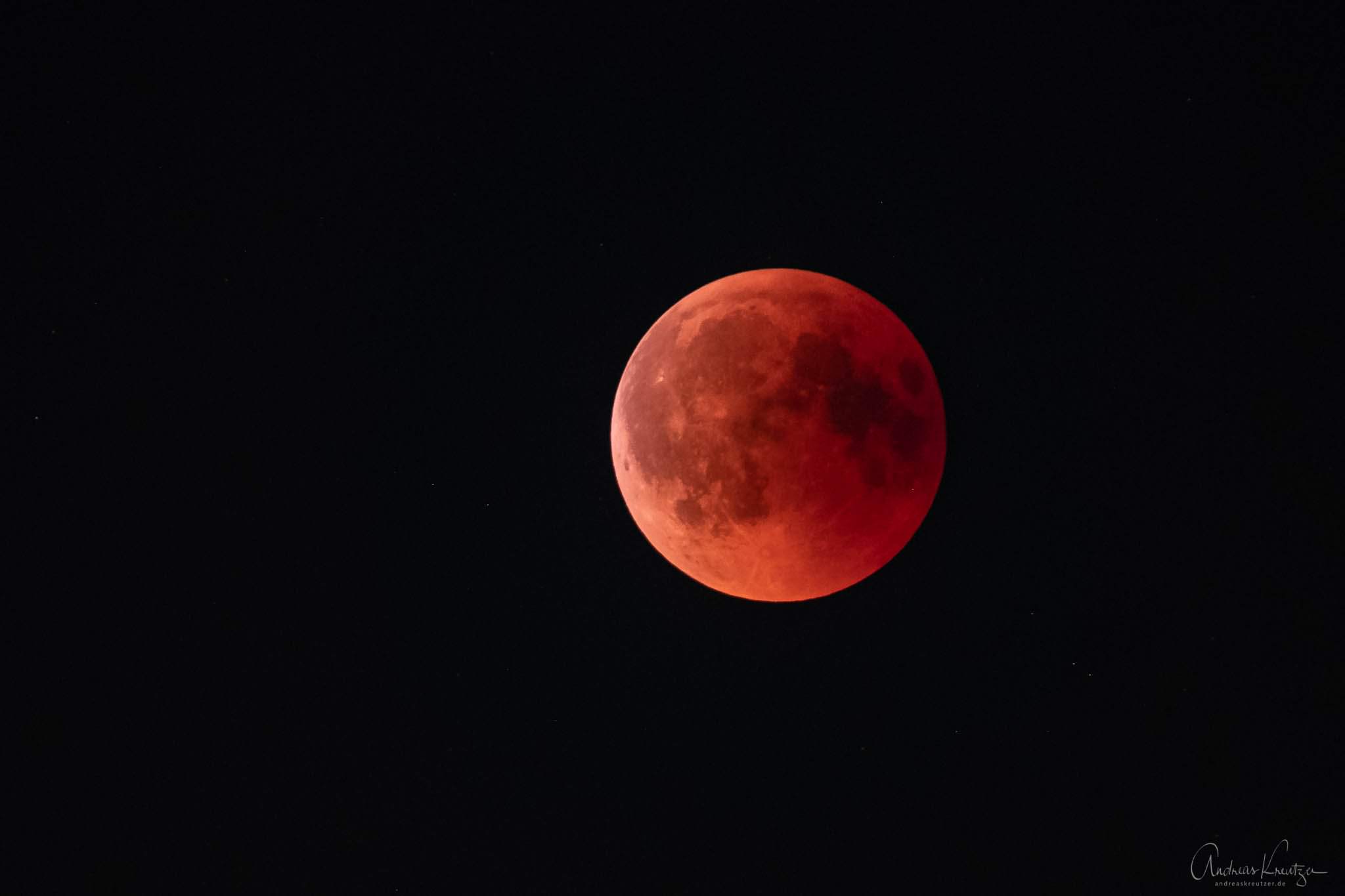 Blutmond zur Mondfinsternis 2018