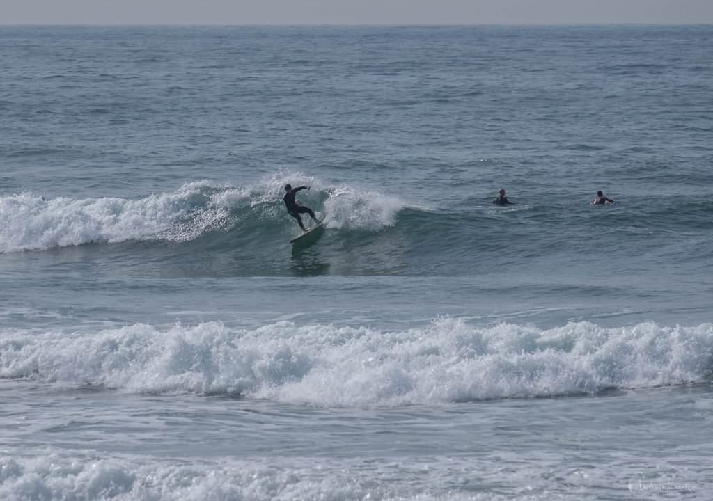 Surfer am Strand von Matosinhos