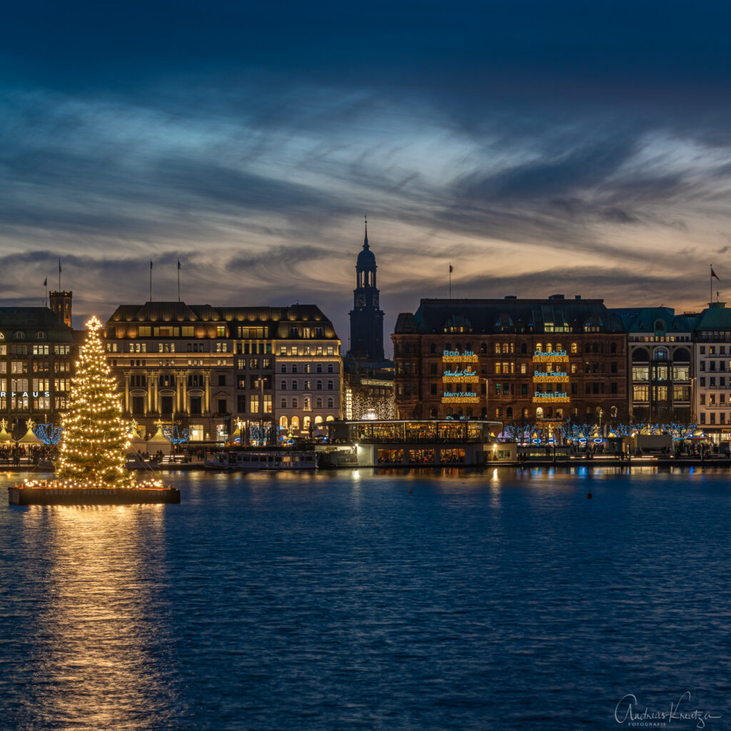 Blick auf den Hamburger Michel