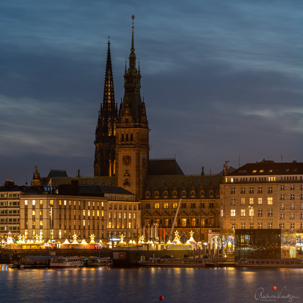 Blick auf das Hamburger Rathaus