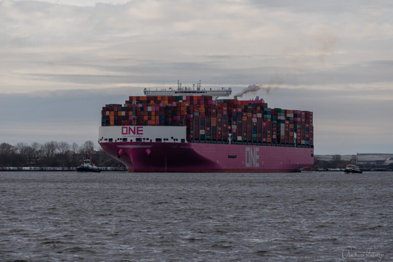 Containerschiff ONE INNOVATION in Hamburg